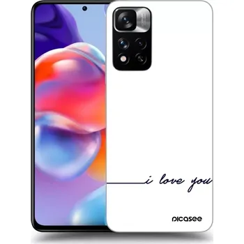 Pouzdro na mobilní telefon Picasee silikonový průhledný obal pro Xiaomi Redmi Note 11 Pro+ 5G - Miluji tě