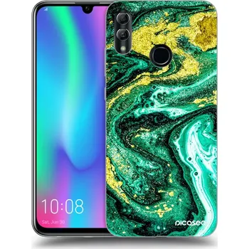 Pouzdro na mobilní telefon Picasee silikonový průhledný obal pro Honor 10 Lite - Green Gold