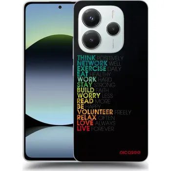 Pouzdro na mobilní telefon Picasee silikonový průhledný obal pro Xiaomi Redmi Note 14 5G - Motto života