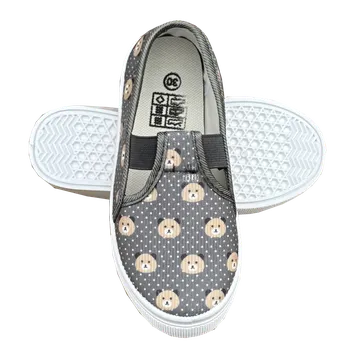 Dívčí obuv Dětské papuče na gumičku Barva: Šedá, Velikost: 33