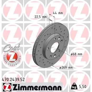 Brzdový kotouč Brzdový kotouč ZIMMERMANN 470.2439.52