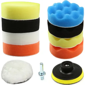 Sada 11 lešticích polštářků na vrtačku, průměr 80 mm – MAR-POL M07916