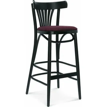 Barová židle Dřevěný barový stolička s opěrkou Fameg BST-788 FAN na míru do kuchyně a jídelny ve retro stylu