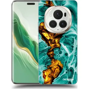Pouzdro na mobilní telefon Picasee silikonový průhledný obal pro Honor Magic6 Pro - Goldsky