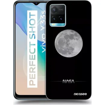 Pouzdro na mobilní telefon Picasee silikonový průhledný obal pro Vivo Y33s - Moon Minimal