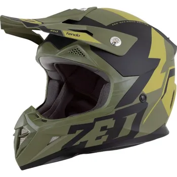 Helma na motorku Přilba X1.9 TENDO, ZED (tmavě zelená/světle zelená) 2026 (Velikost: XL (61 cm))