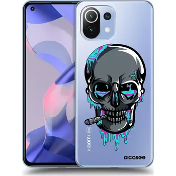 Pouzdro na mobilní telefon Picasee silikonový průhledný obal pro Xiaomi 11 Lite 5G NE - EARTH - Lebka 3.0