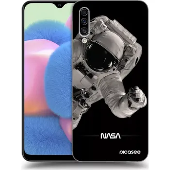 Pouzdro na mobilní telefon Picasee silikonový černý obal pro Samsung Galaxy A30s A307F - Astronaut Big