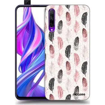Pouzdro na mobilní telefon Picasee silikonový černý obal pro Honor 9X Pro - Pírka 2