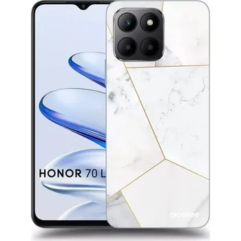 Pouzdro na mobilní telefon Picasee silikonový černý obal pro Honor 70 Lite - White tile