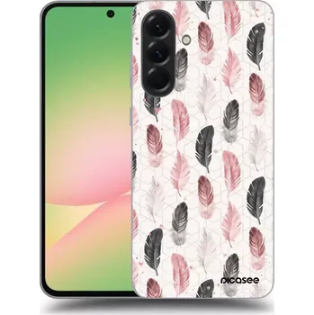 Pouzdro na mobilní telefon Picasee silikonový průhledný obal pro Samsung Galaxy A36 5G - Pírka 2