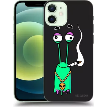 Pouzdro na mobilní telefon Picasee silikonový černý obal pro Apple iPhone 12 mini - Earth - Sám doma