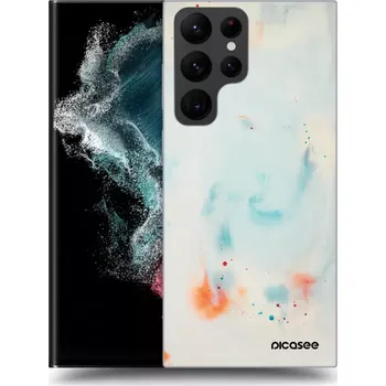 Pouzdro na mobilní telefon Picasee silikonový průhledný obal pro Samsung Galaxy S23 Ultra 5G - Splash