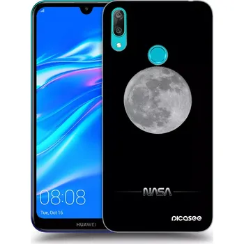 Pouzdro na mobilní telefon Picasee silikonový průhledný obal pro Huawei Y7 2019 - Moon Minimal