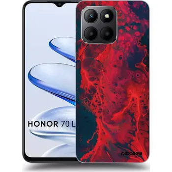Pouzdro na mobilní telefon Picasee silikonový průhledný obal pro Honor 70 Lite - Organic red
