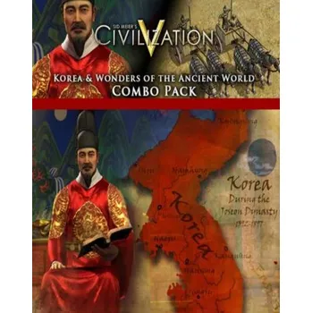 Počítačová hra Sid Meier's Civilization V Korea and Wonders of the Ancient World Combo Pack PC - digitální verze - Hraj již za pár minut