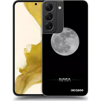 Pouzdro na mobilní telefon Picasee silikonový průhledný obal pro Samsung Galaxy S22 5G - Moon Minimal