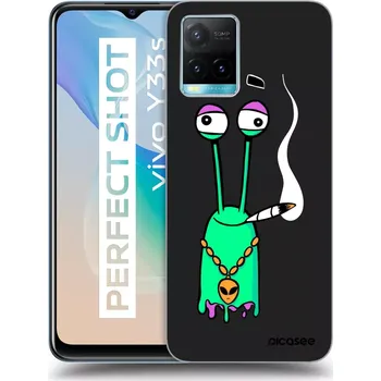 Pouzdro na mobilní telefon Picasee silikonový černý obal pro Vivo Y33s - Earth - Sám doma
