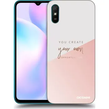 Pouzdro na mobilní telefon Picasee silikonový průhledný obal pro Xiaomi Redmi 9A - Vytvoř si svou vlastní příležitost