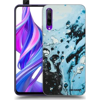 Pouzdro na mobilní telefon Picasee silikonový průhledný obal pro Honor 9X Pro - Organic blue