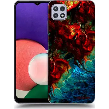 Pouzdro na mobilní telefon Picasee silikonový průhledný obal pro Samsung Galaxy A22 A226B 5G - Universe