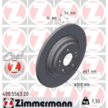 Brzdový kotouč Brzdový kotouč ZIMMERMANN 400.5563.20