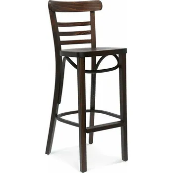 Barová židle Dřevěný barový taburet s opěrkou Fameg BST-225 CATA provence čalouněný na míru 75 cm