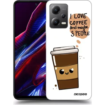 Pouzdro na mobilní telefon Picasee silikonový černý obal pro Xiaomi Poco X5 - Cute coffee