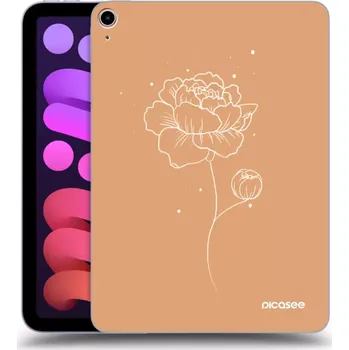 Pouzdro na mobilní telefon Picasee silikonový průhledný obal pro Apple iPad mini 2021 (6. gen) - Peonies
