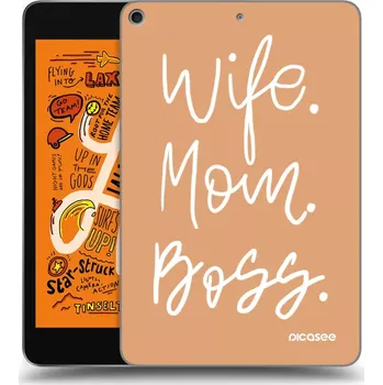 Pouzdro na mobilní telefon Picasee silikonový průhledný obal pro Apple iPad mini 2019 (5. gen) - Boss Mama
