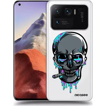Pouzdro na mobilní telefon Picasee silikonový průhledný obal pro Xiaomi Mi 11 Ultra - EARTH - Lebka 3.0
