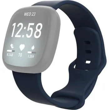 VSECHNONAMOBIL 38609 BUTTERFLY Silikonový řemínek pro Fitbit Versa 3 / Fitbit Sense tmavomodrý