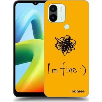 Pouzdro na mobilní telefon Picasee silikonový průhledný obal pro Xiaomi Redmi A2 - I am fine