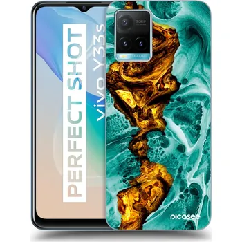 Pouzdro na mobilní telefon Picasee silikonový černý obal pro Vivo Y33s - Goldsky