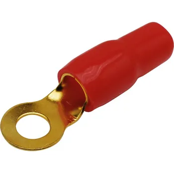 elektrický kabel Oko pro 20 mm² kabel / 8,4 mm otvor / 16,5 mm šířka - červené