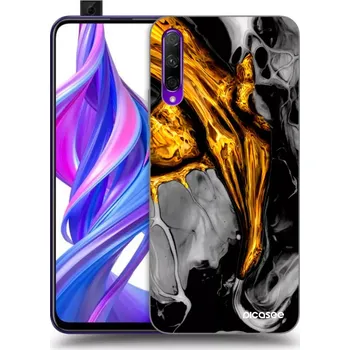 Pouzdro na mobilní telefon Picasee silikonový průhledný obal pro Honor 9X Pro - Black Gold