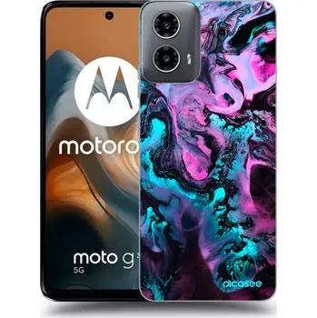 Pouzdro na mobilní telefon Picasee silikonový černý obal pro Motorola Moto G34 5G - Lean