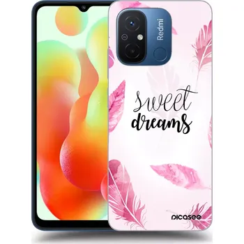 Pouzdro na mobilní telefon Picasee silikonový černý obal pro Xiaomi Redmi 12C - Sladké sny