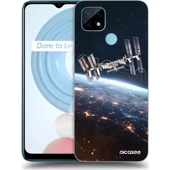 Pouzdro na mobilní telefon Picasee silikonový průhledný obal pro Realme C21Y - Station