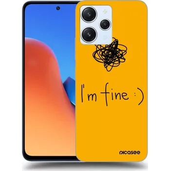 Pouzdro na mobilní telefon Picasee silikonový průhledný obal pro Xiaomi Redmi 12 5G - I am fine