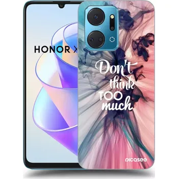 Pouzdro na mobilní telefon Picasee silikonový průhledný obal pro Honor X7a - Nemysli tolik