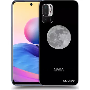 Pouzdro na mobilní telefon Picasee silikonový průhledný obal pro Xiaomi Redmi Note 10 5G - Moon Minimal