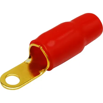 Kabelové oko Oko pro 35 mm² kabel / 6,4 mm otvor / 11 mm šířka - červené