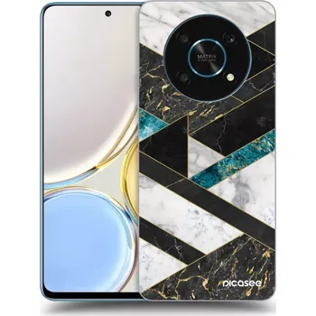 Pouzdro na mobilní telefon Picasee silikonový černý obal pro Honor Magic4 Lite 5G - Dark geometry