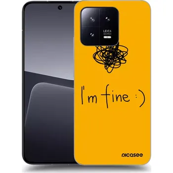 Pouzdro na mobilní telefon Picasee silikonový průhledný obal pro Xiaomi 13 Pro - I am fine