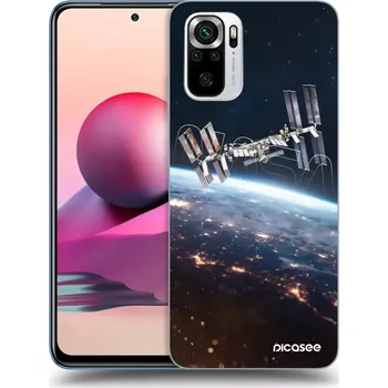 Pouzdro na mobilní telefon Picasee silikonový průhledný obal pro Xiaomi Redmi Note 10S - Station