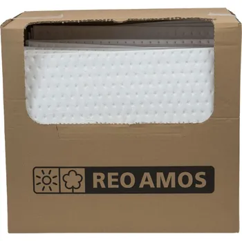 Sorbent Hydrofobní sorpční rohož v kartonu - sorbent zpevněný perforovaný, 100 ks