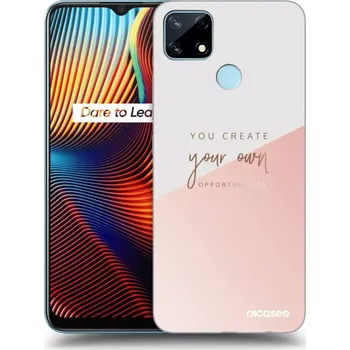 Pouzdro na mobilní telefon Picasee silikonový černý obal pro Realme 7i - Vytvoř si svou vlastní příležitost