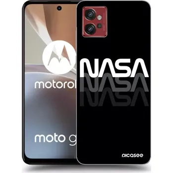 Pouzdro na mobilní telefon Picasee silikonový průhledný obal pro Motorola Moto G32 - NASA Triple