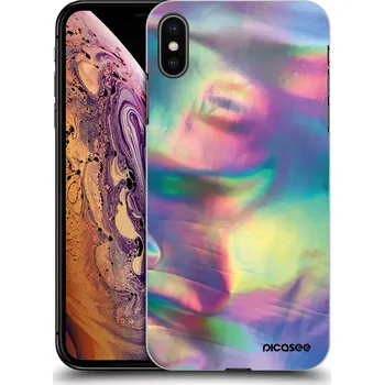 Pouzdro na mobilní telefon Picasee silikonový průhledný obal pro Apple iPhone XS Max - Holo